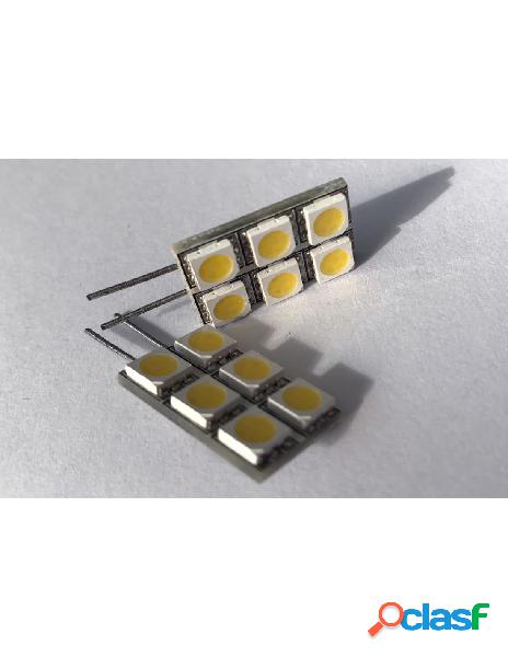 Carall - coppia 2 lampade led g4 con 6 smd 5050 colore