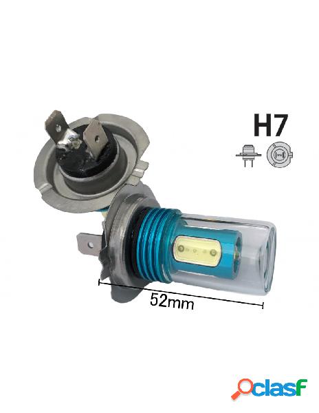 Carall - coppia 2 lampade led h7 con 1 smd cree 5w frontale