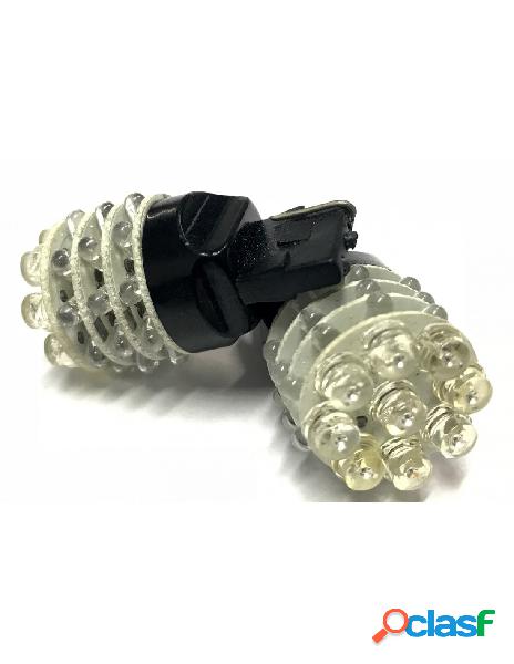 Carall - coppia 2 lampade led t20 7440 w21w con 9 f5