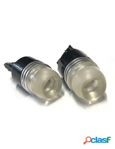 Carall - coppia 2 lampade led t20 7443 w21/5w con 1 power