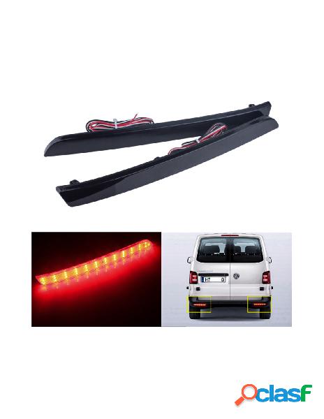 Carall - kit 2 fanali posteriori a led nero fume per vw t5