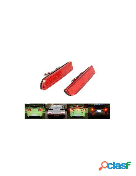 Carall - kit 2 fanali posteriori a led rosso per mitsubishi