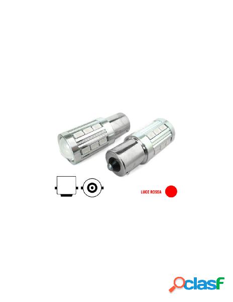 Carall - lampada led ba15s 1156 p21w 21 smd 5730 rosso luci