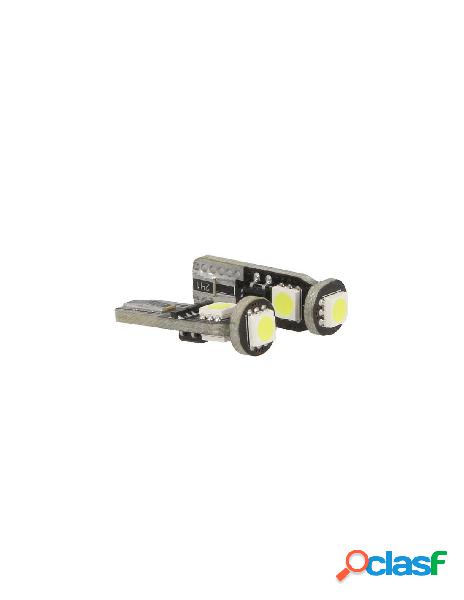 Carall - lampada led canbus t10 w5w 3 smd 5050 bianco 12v no