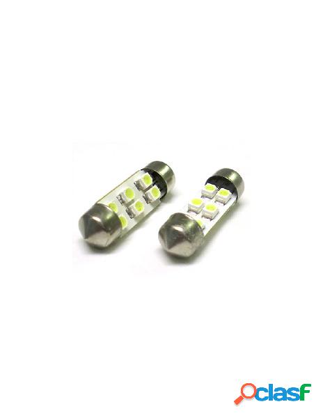 Carall - lampada led siluro t11 c5w 31mm 6 smd bianco