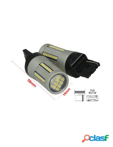 Carall - lampada led t20 canbus 12v 25w reale per luci