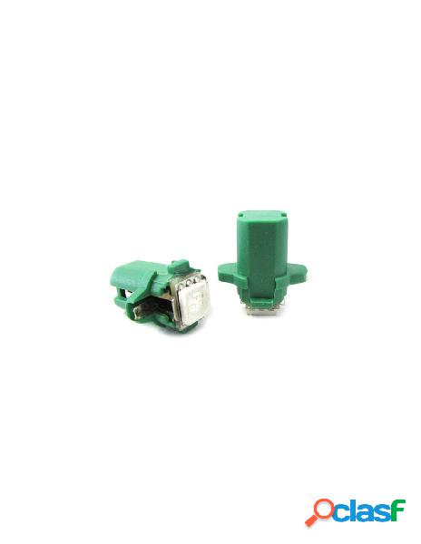 Carall - lampada led t5 b8.3d b8,3d colore verde green luci