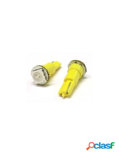 Carall - lampada led t5 w1,2w 1 smd arancione giallo luci