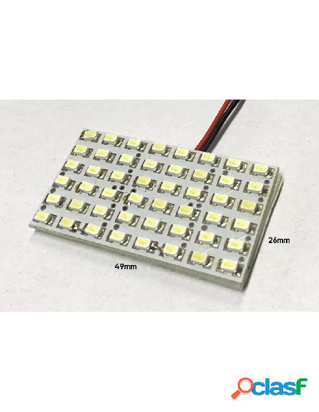 Carall - pannello plafoniera lampada led 12v 5w con 48 smd