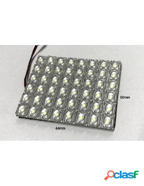 Carall - pannello plafoniera lampada led 12v con 48 led f5