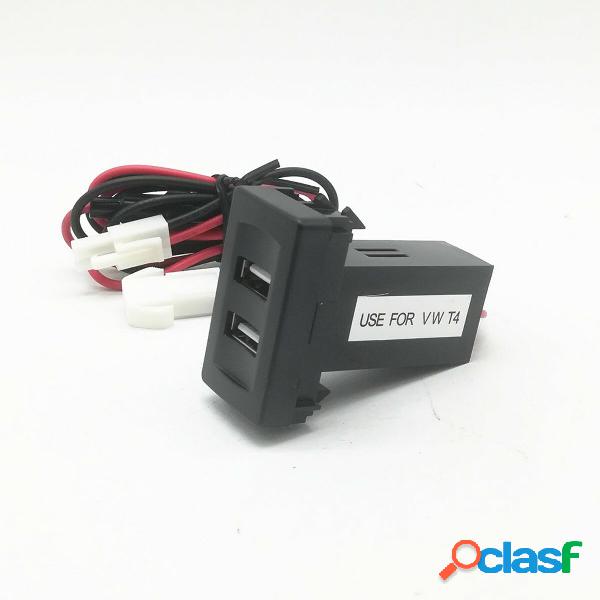 Caricabatteria da auto doppio USB per VW Volkswagen T4 2.1A