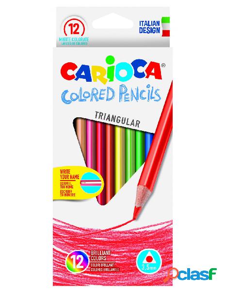 Carioca - pastelli triangolari 12 pezzi