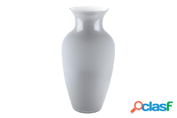 Carlo Moretti Vaso I Cinesi vetro di Murano Dandy grigio