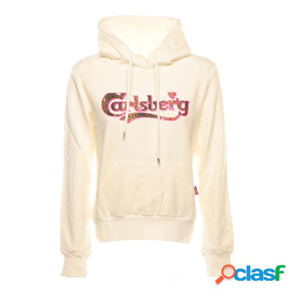 Carlsberg felpa cappuccio donna