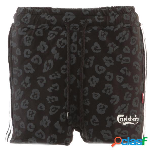 Carlsberg short in felpa nero