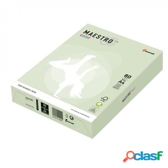 Carta Maestro Color - A4 - 80 gr - verde tenue GN27 - Mondi