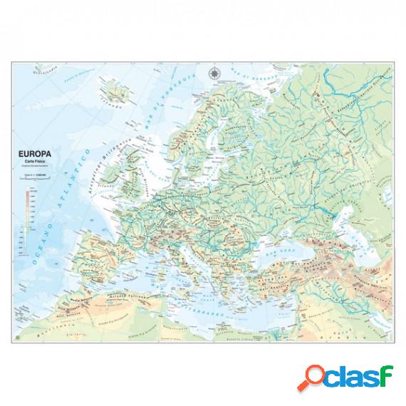 Carta geografica Europa - scolastica - murale - Belletti