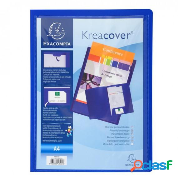 Cartella di presentazione Kreacover - in PP - 2 alette - blu