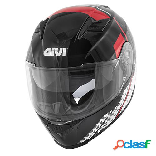 Casco integrale Givi 50.5 Tridion Magnus Nero Bianco Rosso