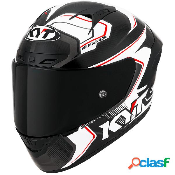 Casco integrale KYT NZ RACE CARBON COMPETITION WHITE E06 in