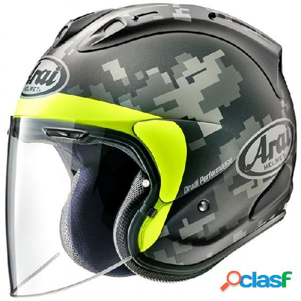 Casco jet ARAI SZ-R VAS MIMETIC in fibra Verde militare