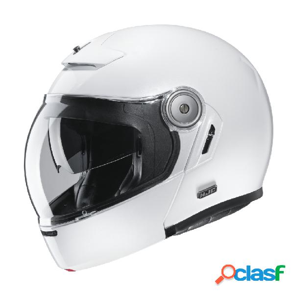 Casco modulare HJC V90 SOLID in fibra Bianco perla