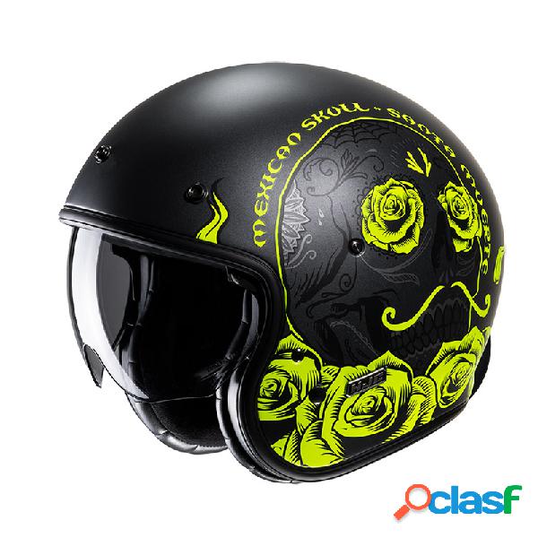 Casco moto Jet Hjc V31 DESTO Giallo Nero