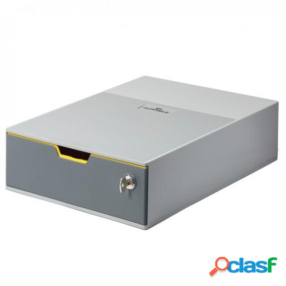 Cassettiera un cassetto colorato varicolor - grigio safe -
