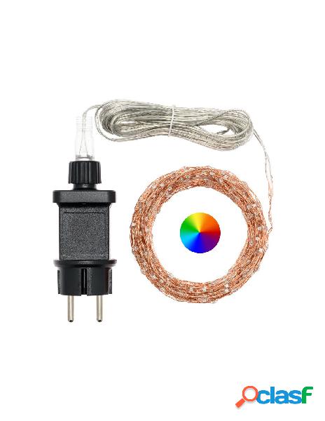 Catena lineare 10m m-mh 625 microled multiflash rgb d.1,5mm,