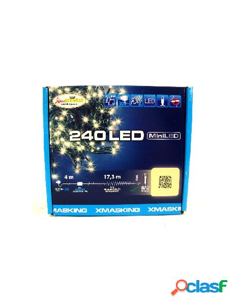 Catena tlg 240 miniled bianco caldo 3mm controller 8g timer