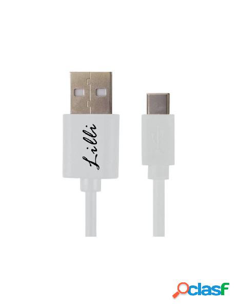 Cavo c-type pvc 2mt bianco jpx-170
