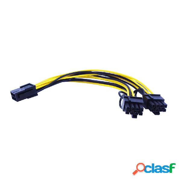 Cavo di alimentazione da 6 pin a doppio 6 + 2 pin scheda di