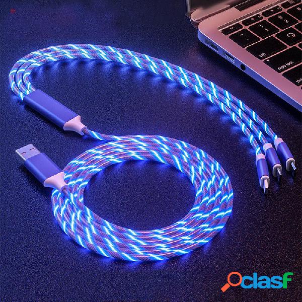 Cavo luminoso 3 in 1 luce a led Cavo da USB a