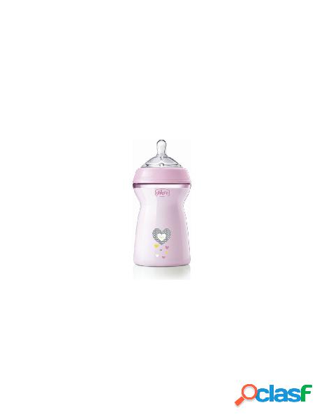 Chicco - biberon chicco 81335 100 natural feeling rosa