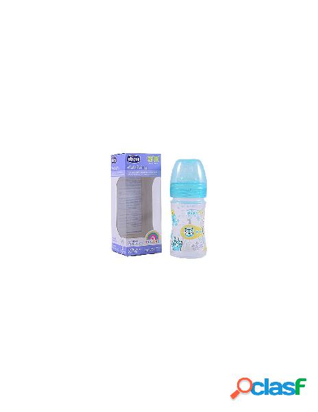 Chicco biberon wb plast.boy 150ml silicone fl.lento