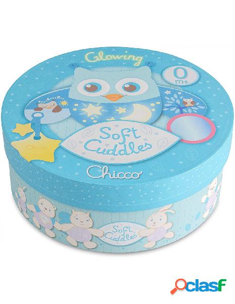 Chicco - pannello da lettino gufo peluche azzurro soft