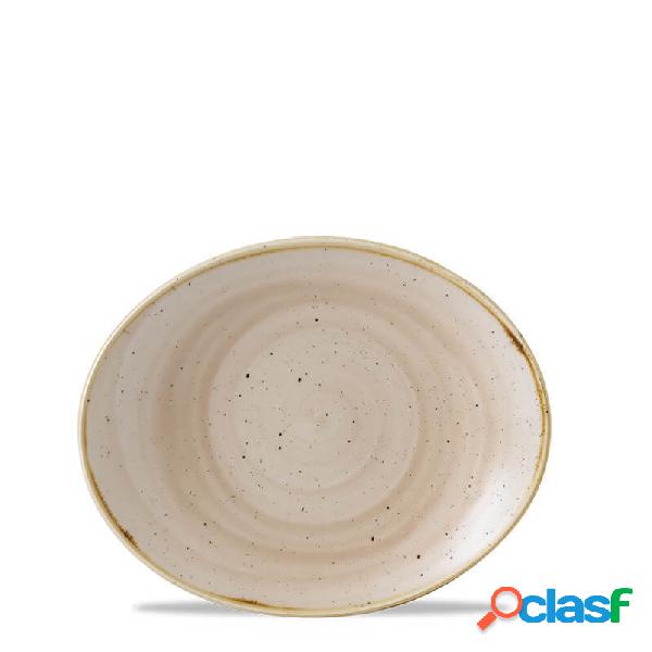 Churchill Stonecast Nutmeg Cream Vassoio Ovale Cm 19,2 x