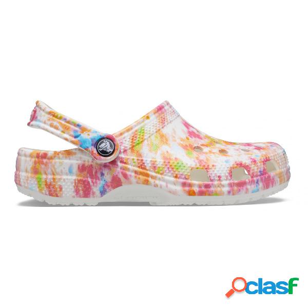 Classic tie dye graphic clog