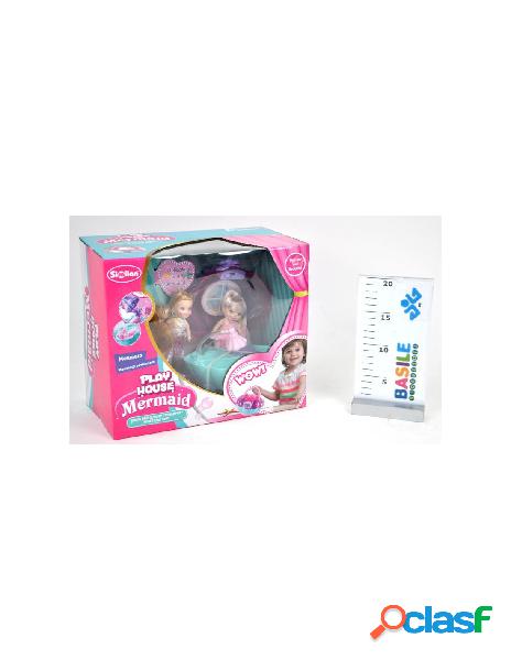 Cofanetto bagnetto sirenette con vasca da bagno e accessori