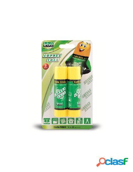Colla stick 22 g blister 2 pz.