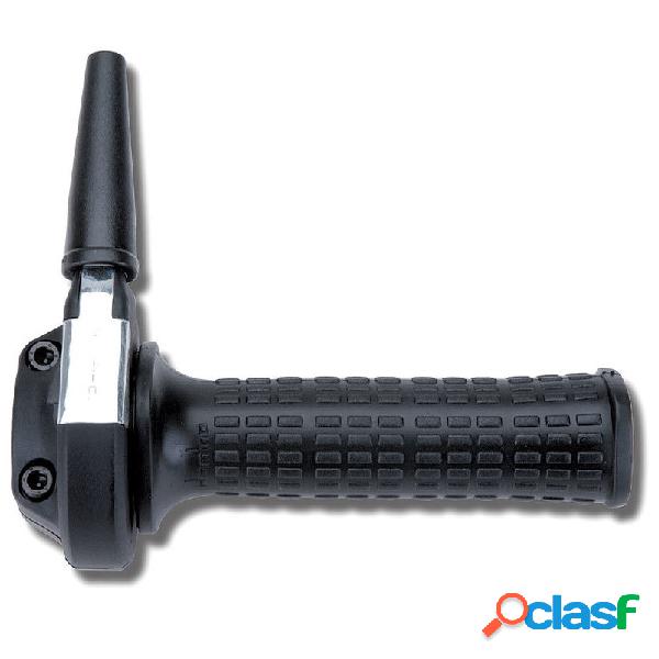 Comando gas 22mm monocavo Tommaselli Ghepard manopole nere
