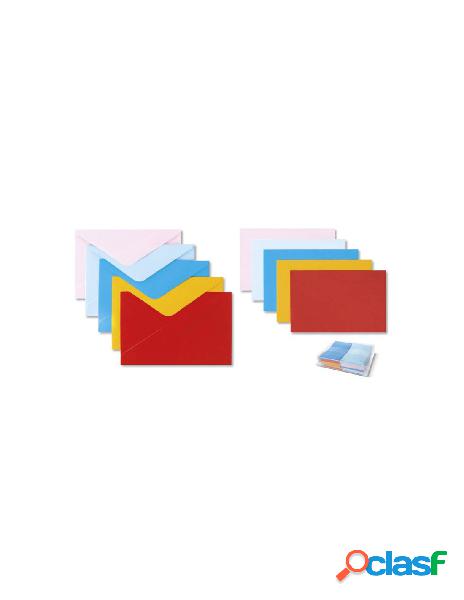 Confezione 100 biglietti e 100 buste berna formato 4 a