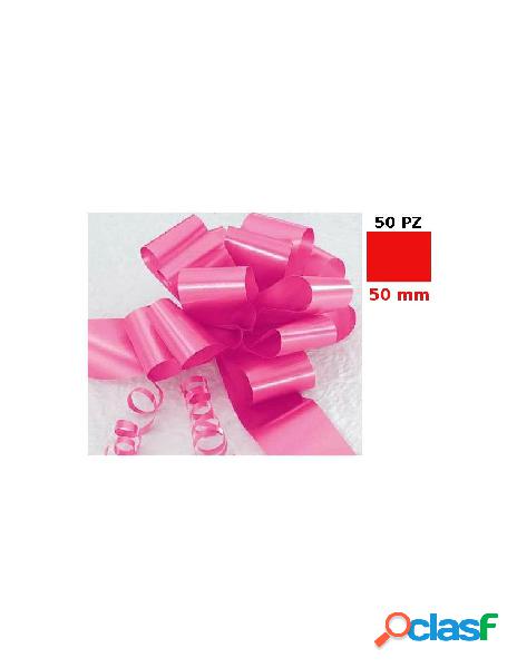 Confezione 50 fiocchi rapid spessore 50mm colore rosso