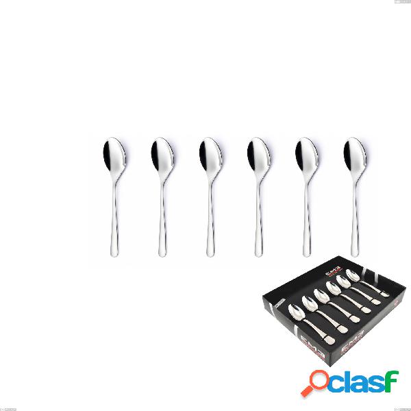 Confezione vetrina 6 pezzi moka Opera, Acciaio inox 18/10