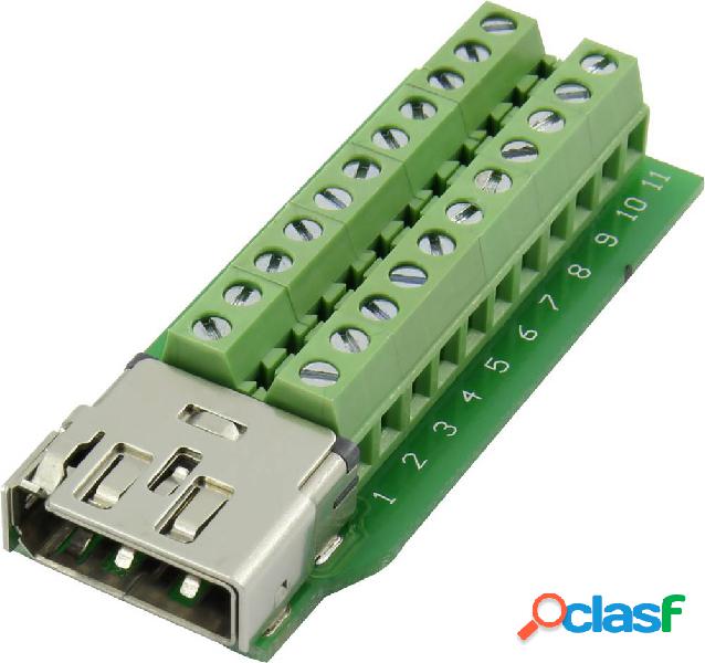 Connettore HDMI femmina, montaggio verticale, numero di