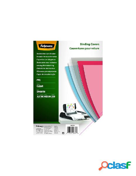 Copertina clear pvc trasp. 20/100 a3 cf100