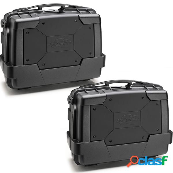Coppia di valige laterali Kappa KGR33 Garda Black Line Nere