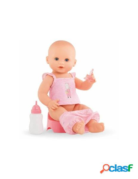 Corolle bebe emma cm.36 beve e bagna, accessori inclusi