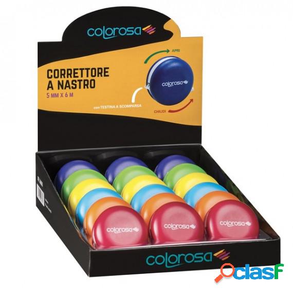 Correttore a nastro Colorosa - 5 mm x 6 mt - colori