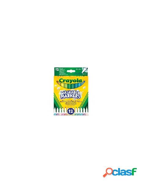 Crayola - pennarelli punta fine in fibra 24 pezzi